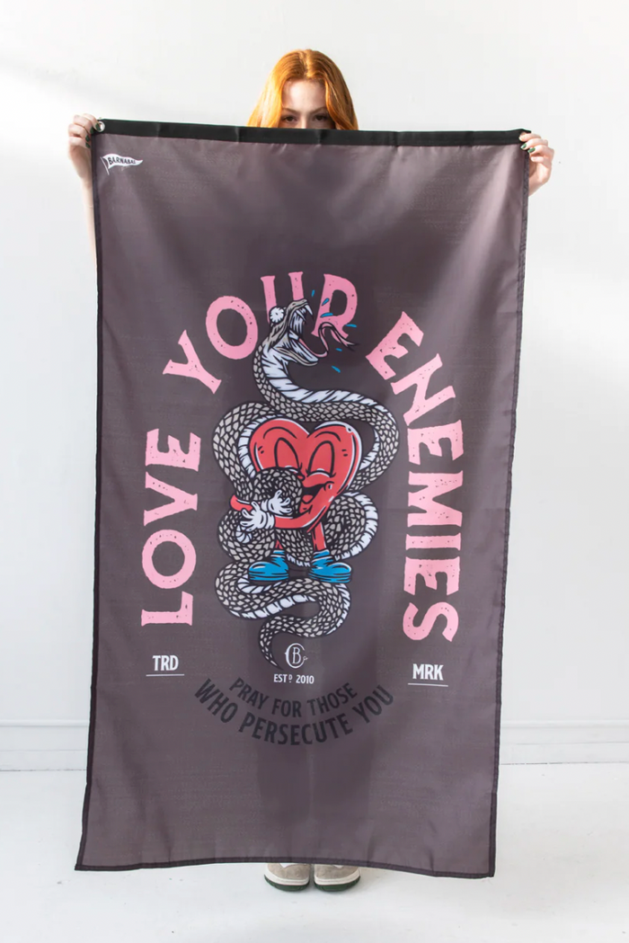 barnabas - love your enemies flag