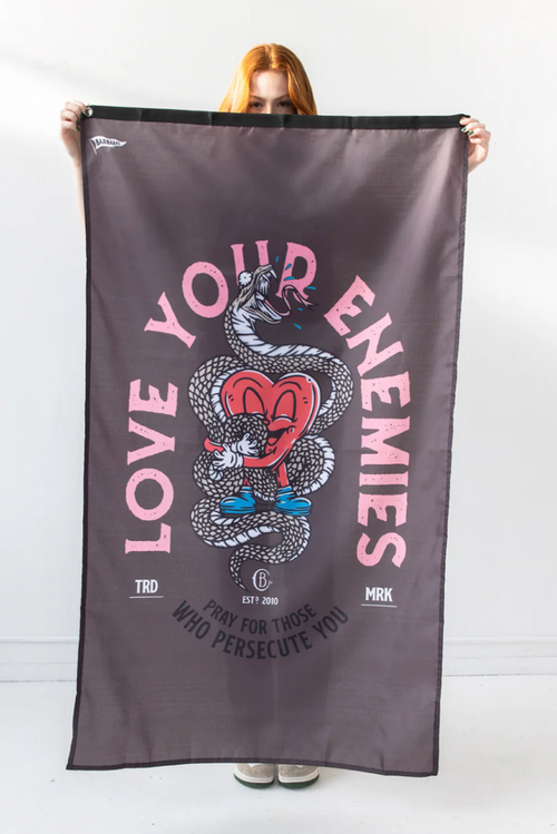barnabas - love your enemies flag