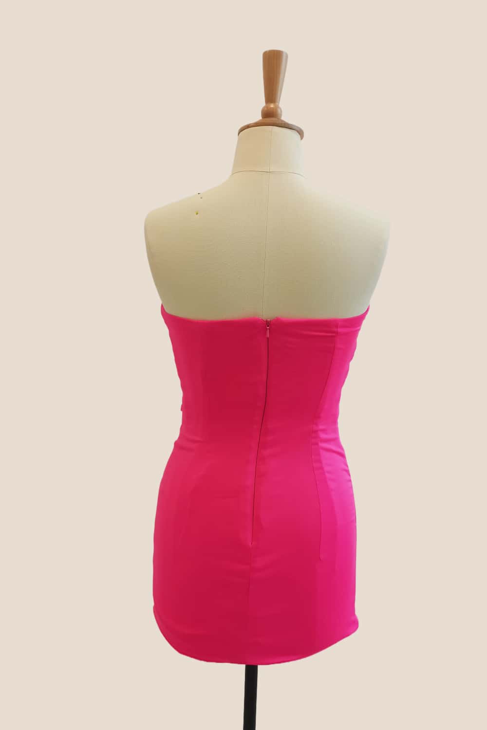 Double Twists Yellow Fitted Mini Dress