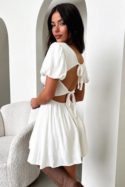 Whitney Mini Dress - White