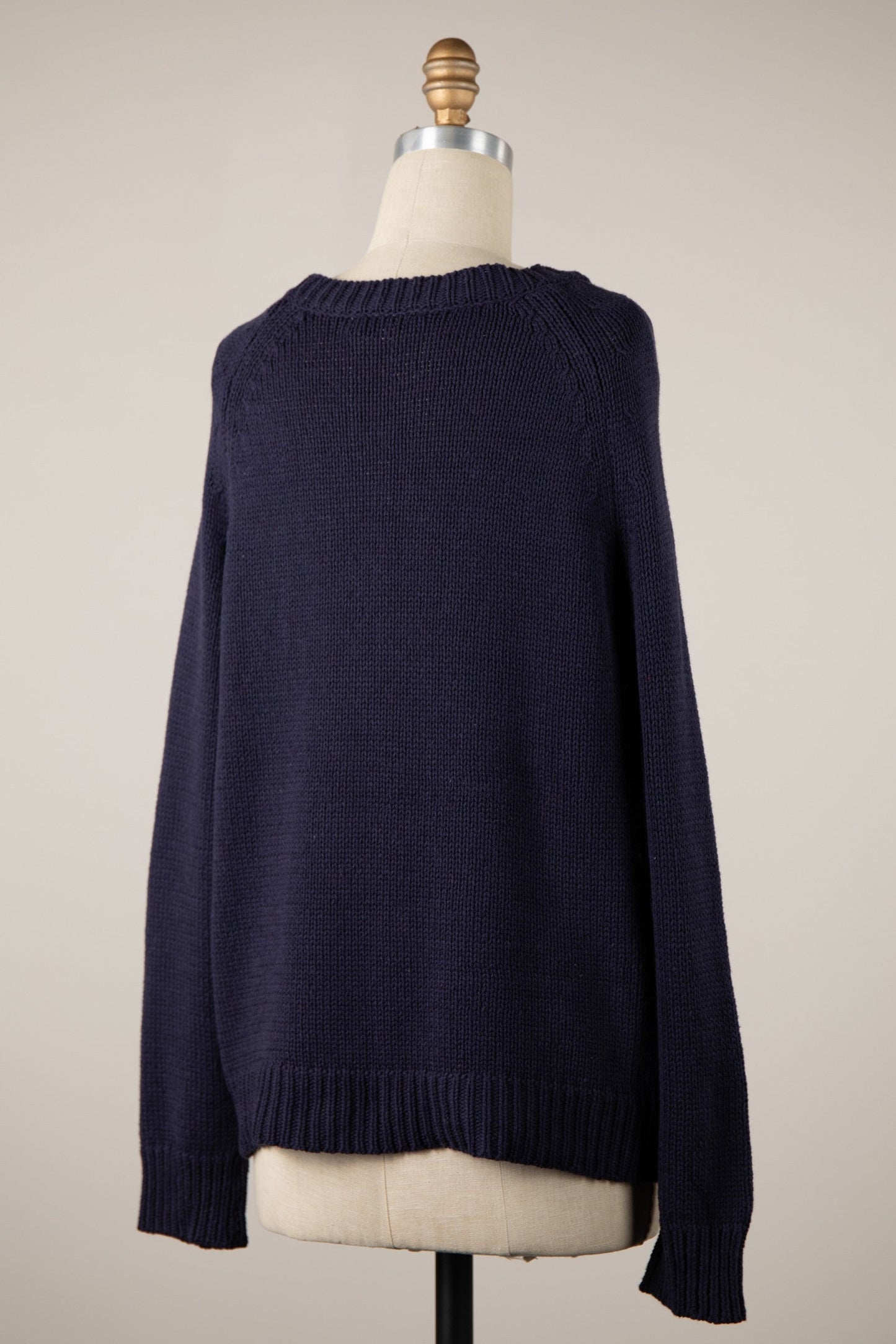 Ski Navy Oversized Pullover Sweater
